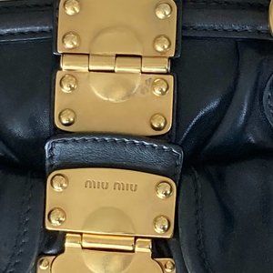 Black Miu Miu handbag